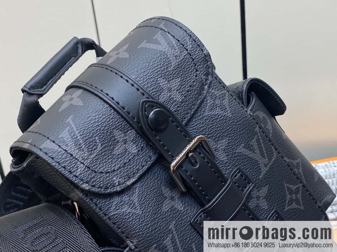 [Original order boutique] M82769 black flower, men's bag mini backpack series, new NANO CHRISTOPHER handbag in autumn and winter