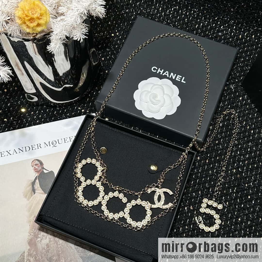 ☀️New ☑️ Chanel COCO pearl waist chain belt