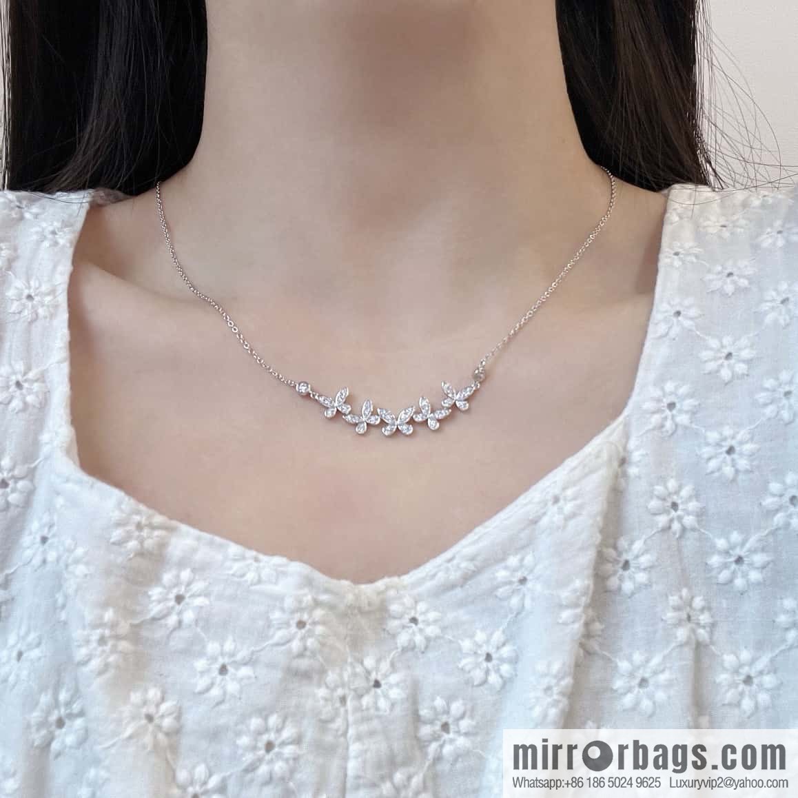 ❗️New ❗️ GRAFF 4 Butterfly Diamond Necklace