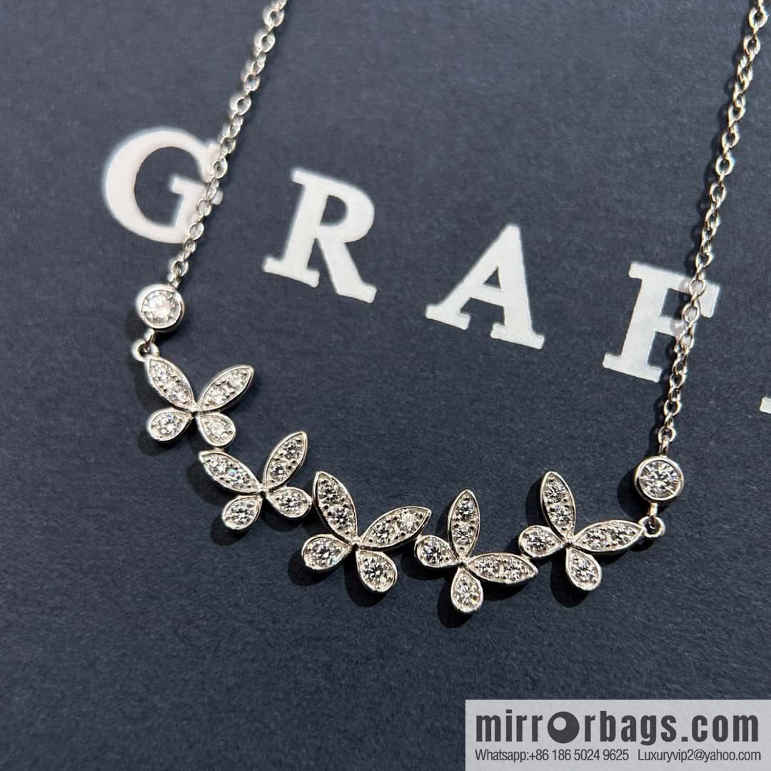❗️New ❗️ GRAFF 4 Butterfly Diamond Necklace