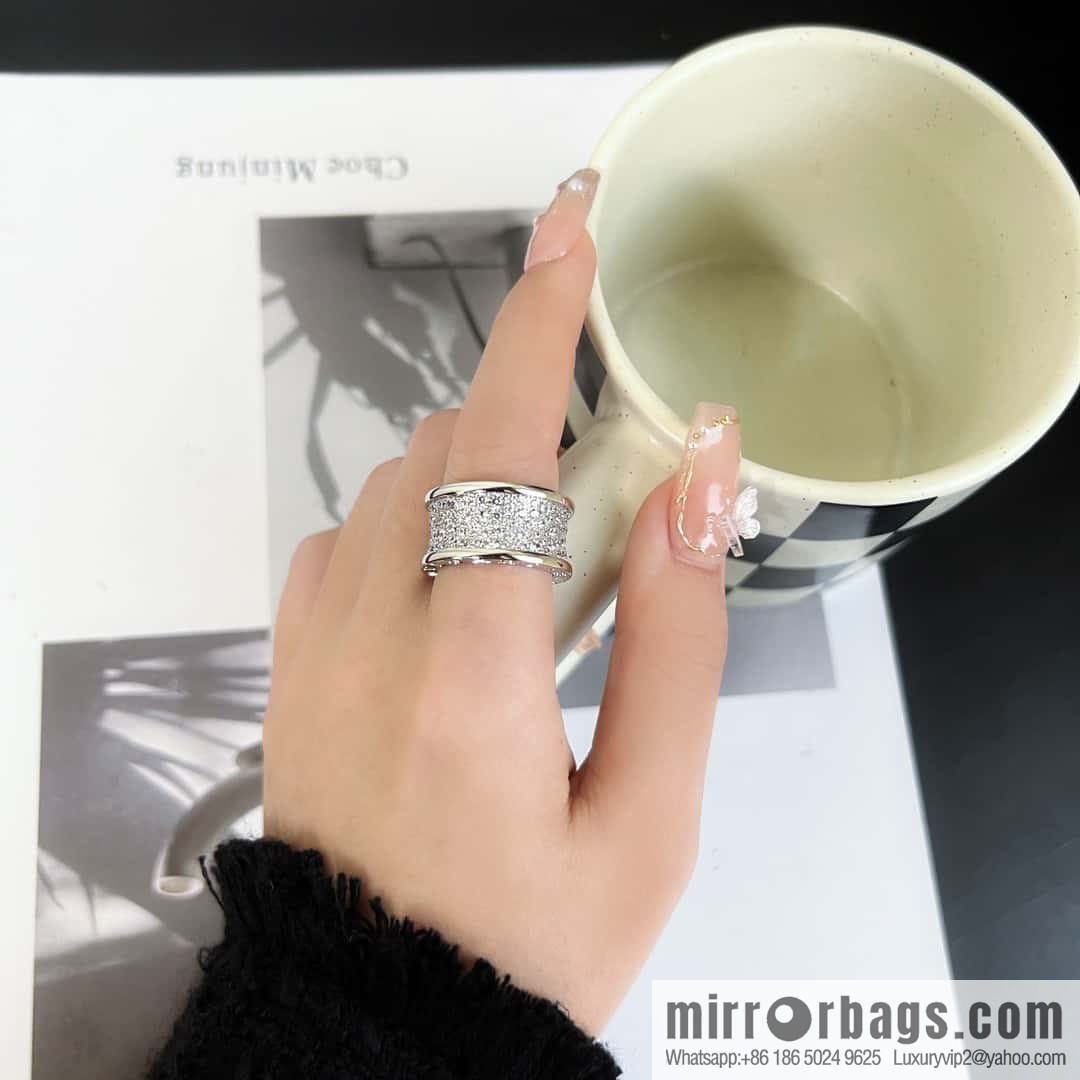 ☀️BVLGARI B. ZERO1 Full Diamond Small Waist Ring  ☀️
