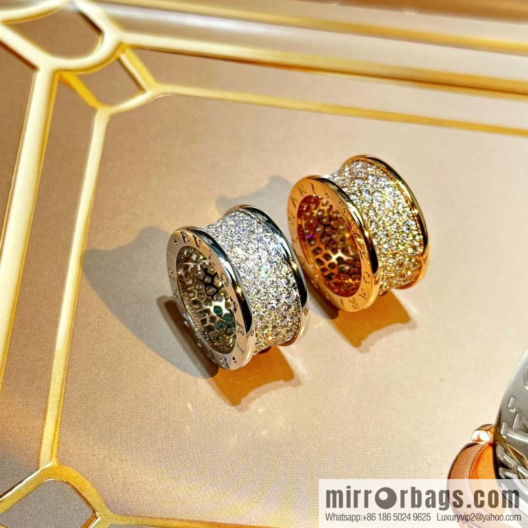 ☀️BVLGARI B. ZERO1 Full Diamond Small Waist Ring  ☀️