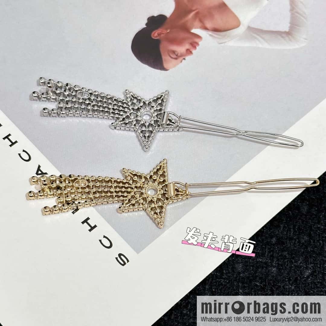 New ☑️ DIOR Dior full diamond pentagram comet hairpin hairpin