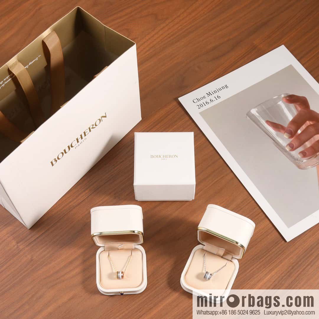 ☀New BOUCHERON/Boucheron Quatre Classique series, the same as Zhou Dongyu, ceramic necklace