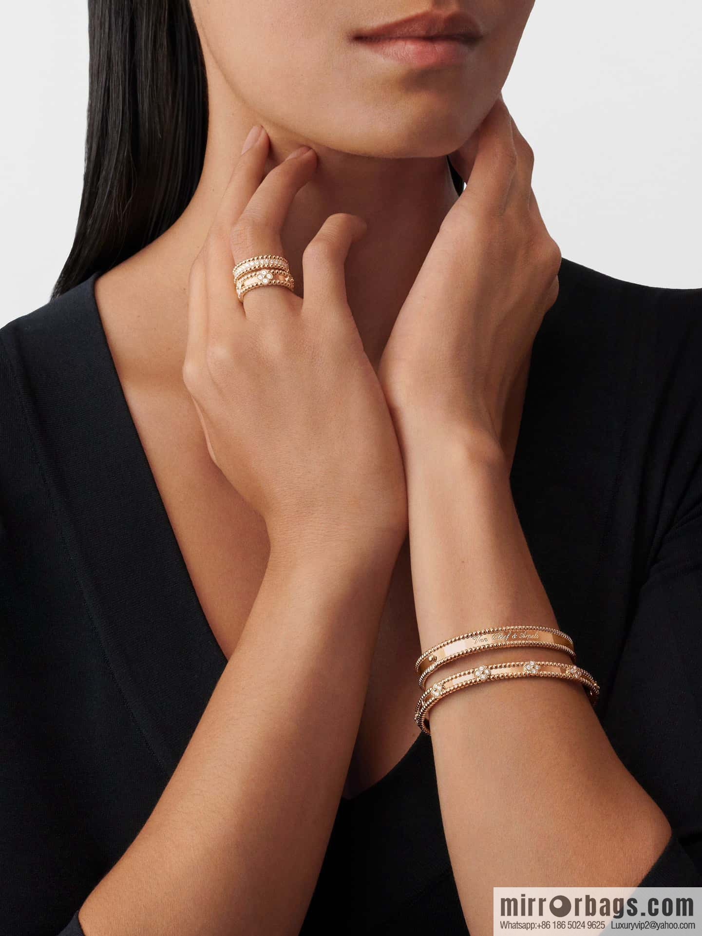 ❗️New ❗️ ☀️ Van Cleef & Arpels PERLEE collection Perlee sweet clovers kaleidoscope four-leaf clover bracelet ☀️