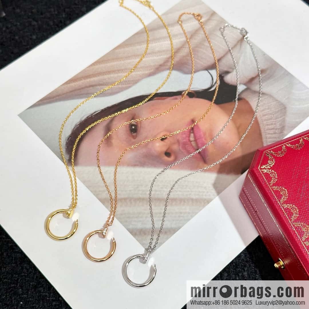 ❗New ❗ ☀ one to one Seiko version ☀ Cartier Cartier glossy, full of diamonds, nail necklace ☀
