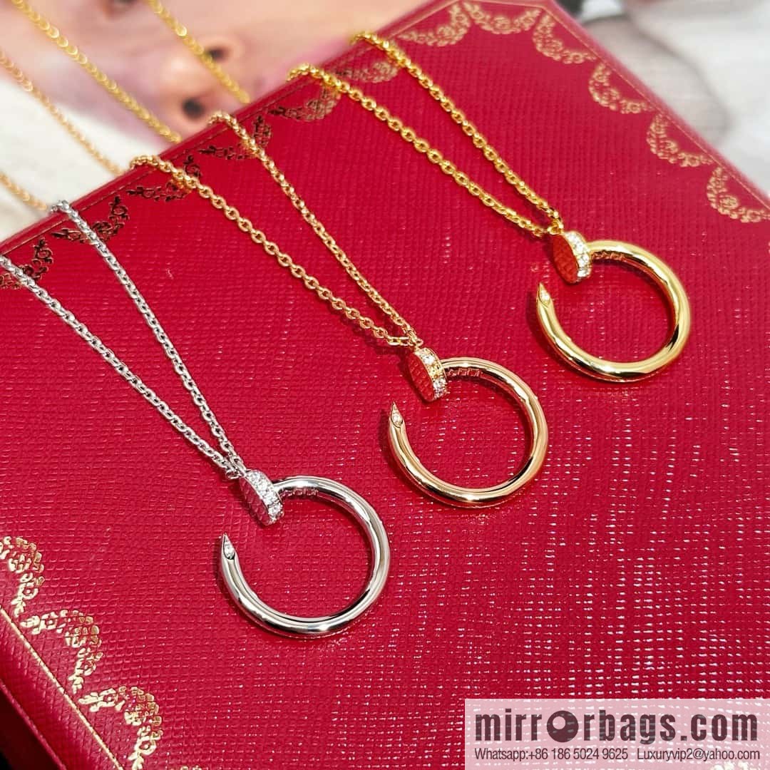 ❗New ❗ ☀ one to one Seiko version ☀ Cartier Cartier glossy, full of diamonds, nail necklace ☀
