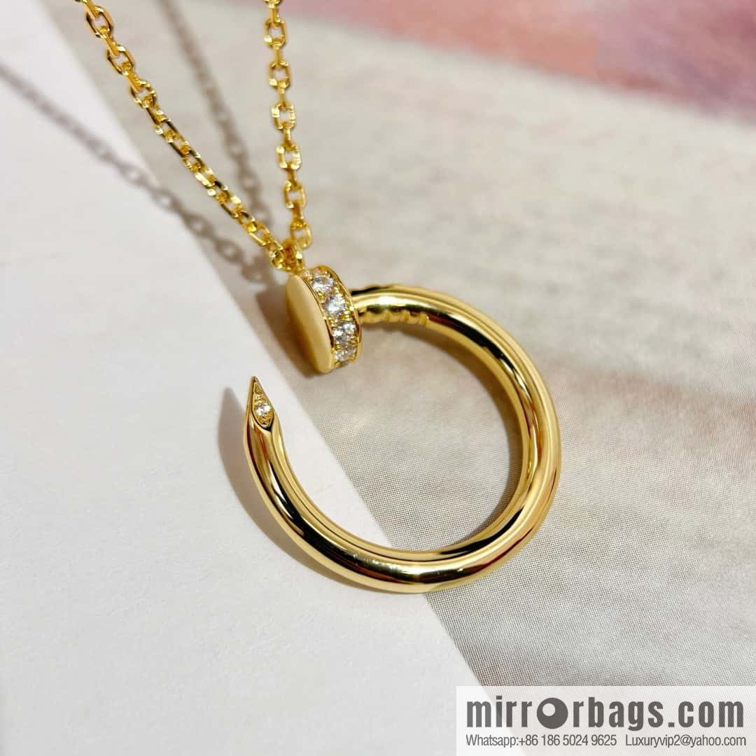 ❗New ❗ ☀ one to one Seiko version ☀ Cartier Cartier glossy, full of diamonds, nail necklace ☀