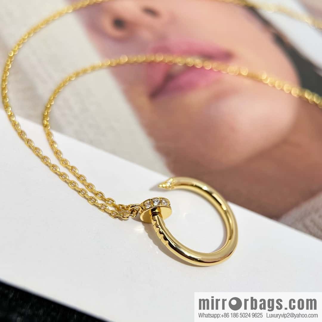 ❗New ❗ ☀ one to one Seiko version ☀ Cartier Cartier glossy, full of diamonds, nail necklace ☀