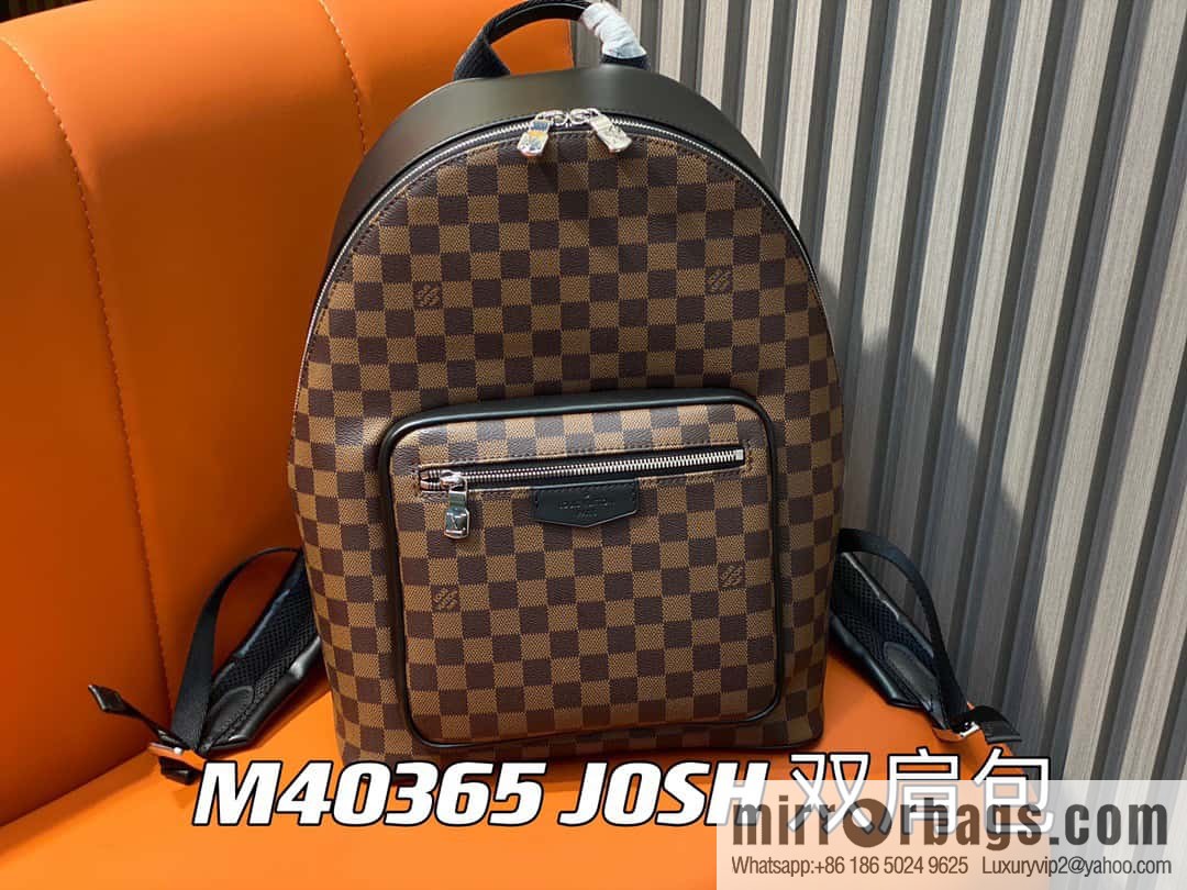 [Original single boutique] M40365 coffee grid backpack series JOSH backpack M45349 M40365