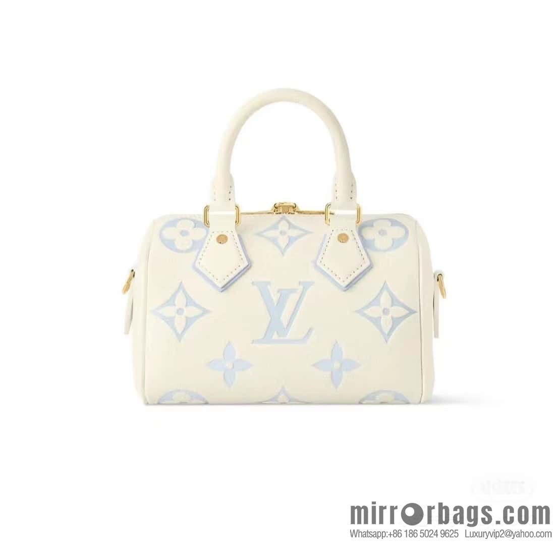 [Original single boutique] M46397 blueberry milk, full leather speedy pillow bag series Speedy Bandoulière 20 handbag