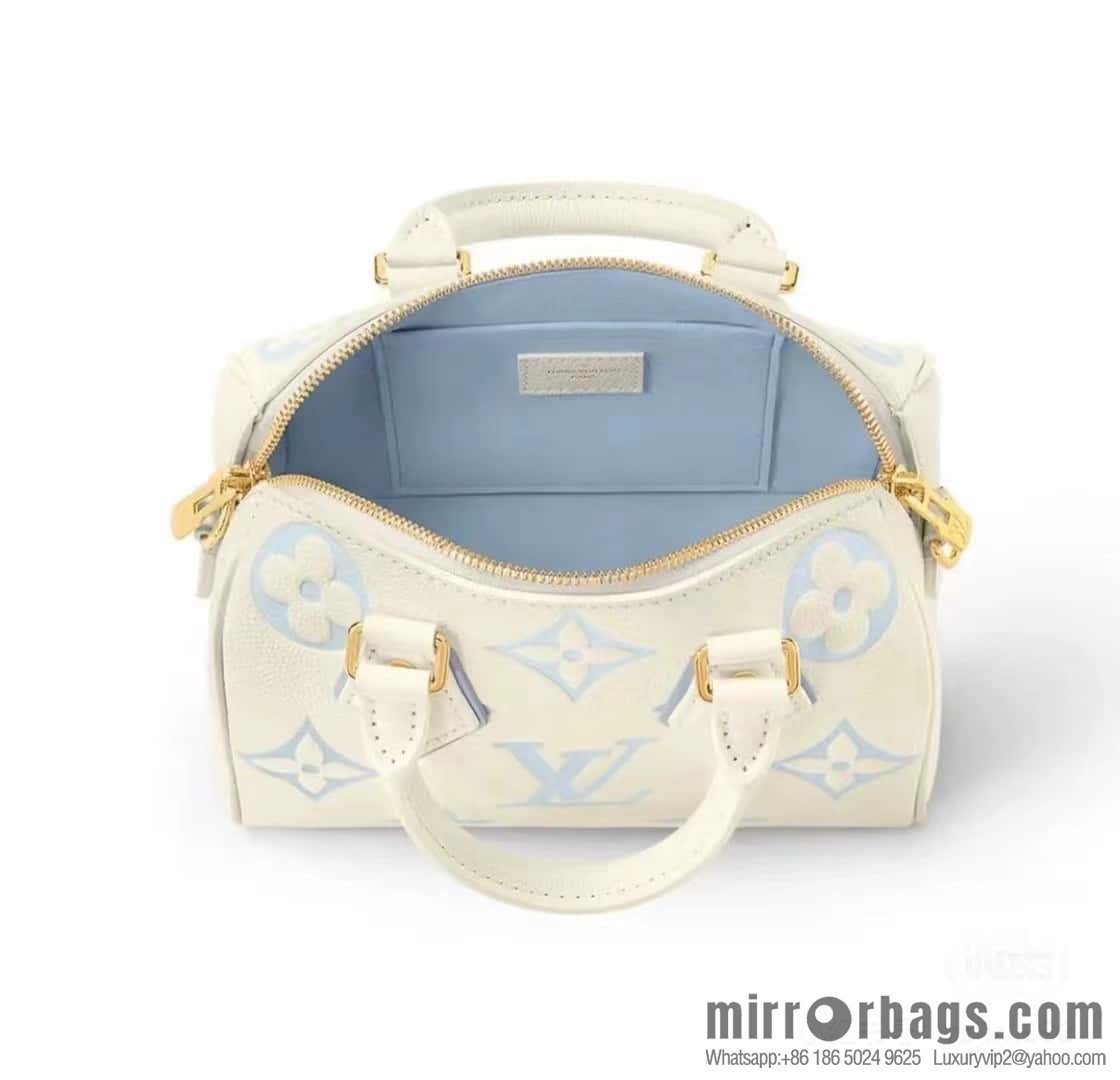[Original single boutique] M46397 blueberry milk, full leather speedy pillow bag series Speedy Bandoulière 20 handbag