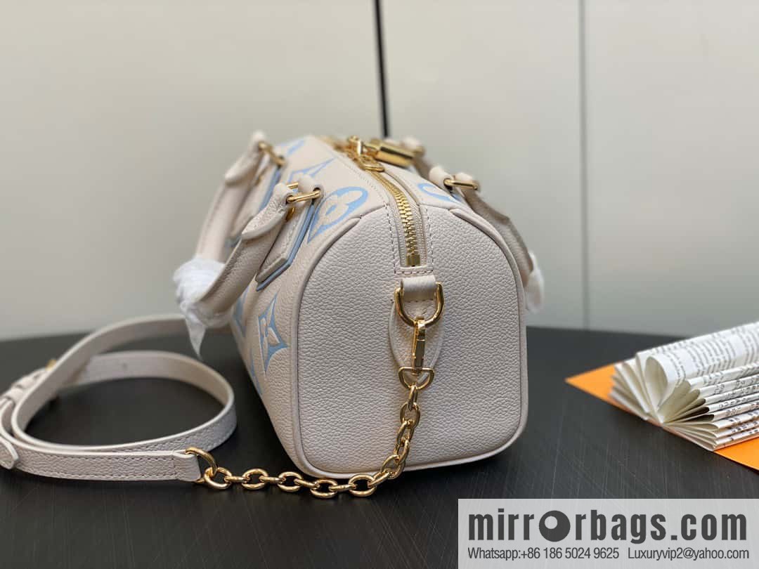 [Original single boutique] M46397 blueberry milk, full leather speedy pillow bag series Speedy Bandoulière 20 handbag