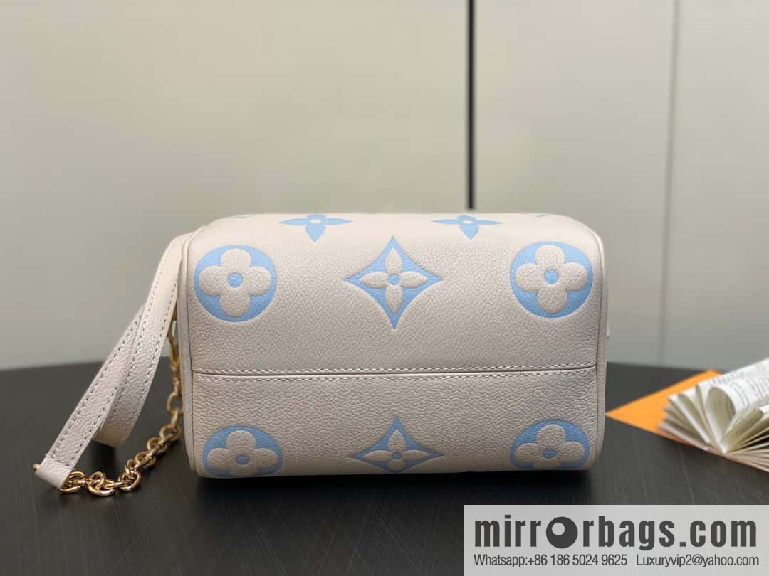 [Original single boutique] M46397 blueberry milk, full leather speedy pillow bag series Speedy Bandoulière 20 handbag