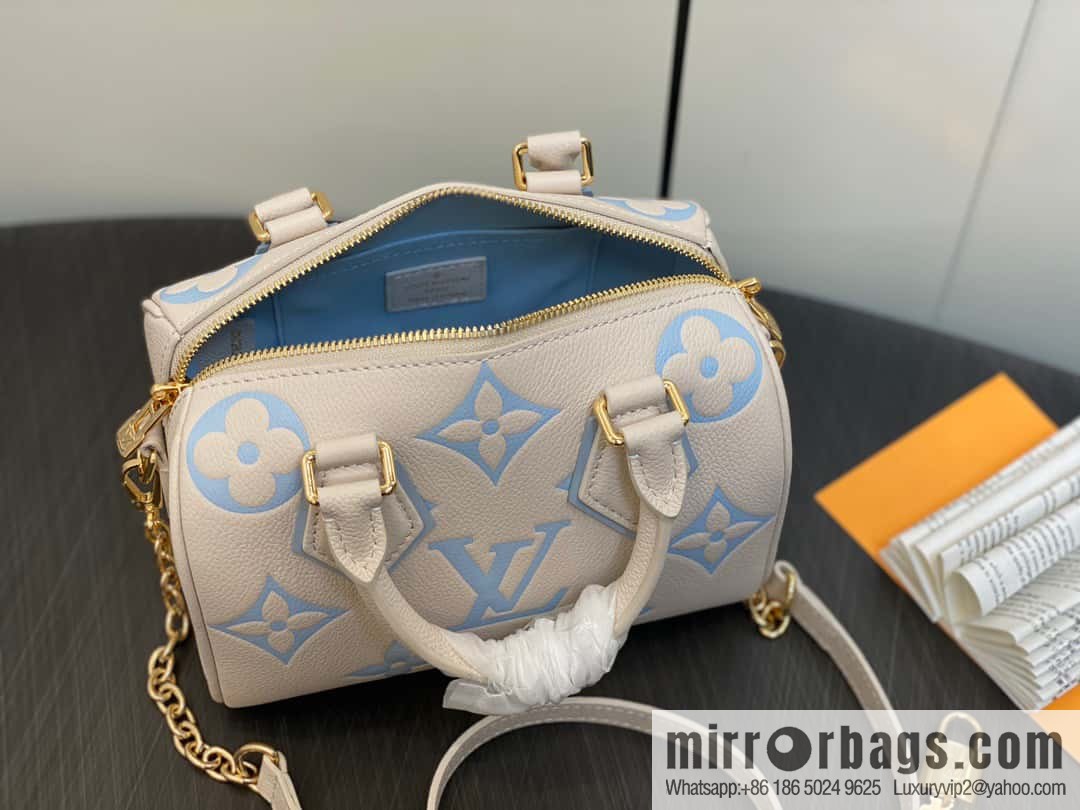 [Original single boutique] M46397 blueberry milk, full leather speedy pillow bag series Speedy Bandoulière 20 handbag
