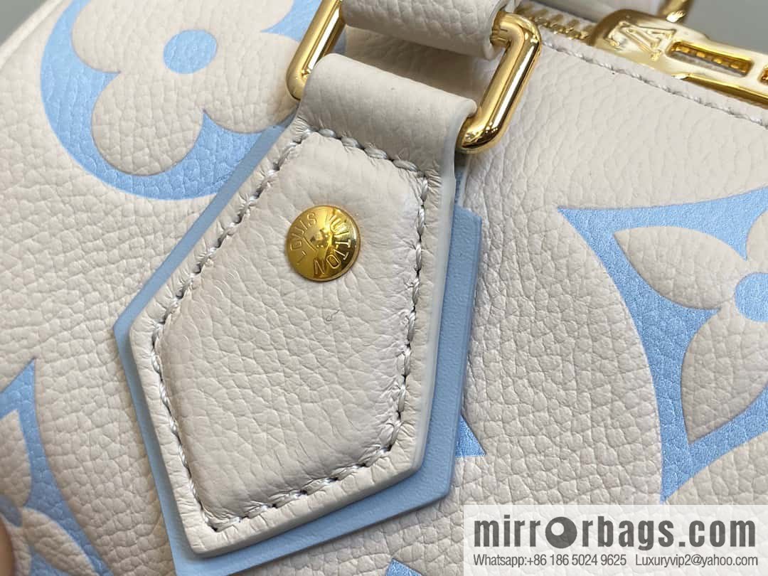 [Original single boutique] M46397 blueberry milk, full leather speedy pillow bag series Speedy Bandoulière 20 handbag