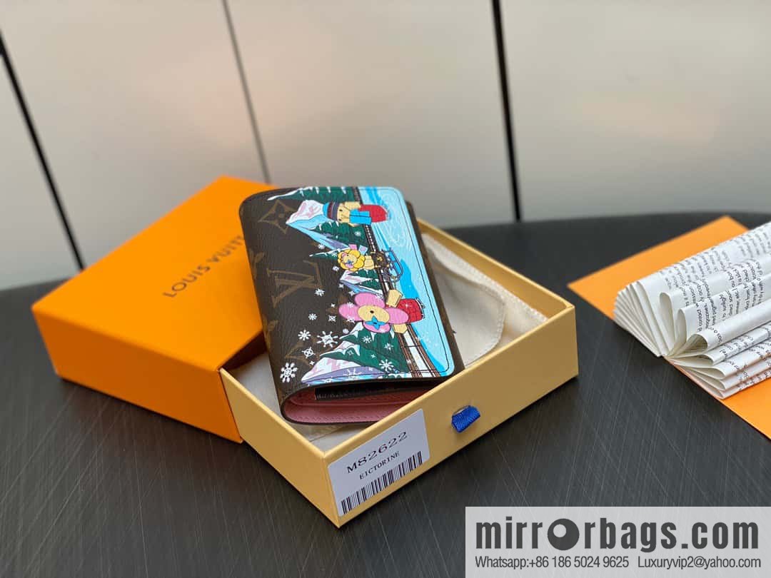 [Original order boutique] M82622 Christmas tri-fold wallet series, small wallet VICTORINE wallet