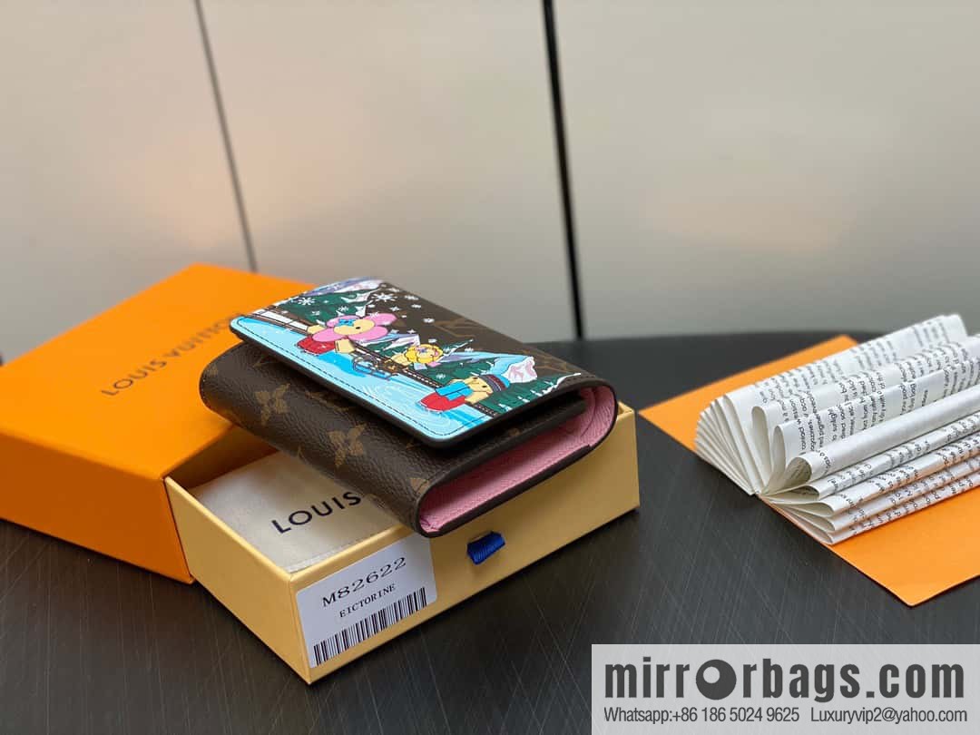 [Original order boutique] M82622 Christmas tri-fold wallet series, small wallet VICTORINE wallet