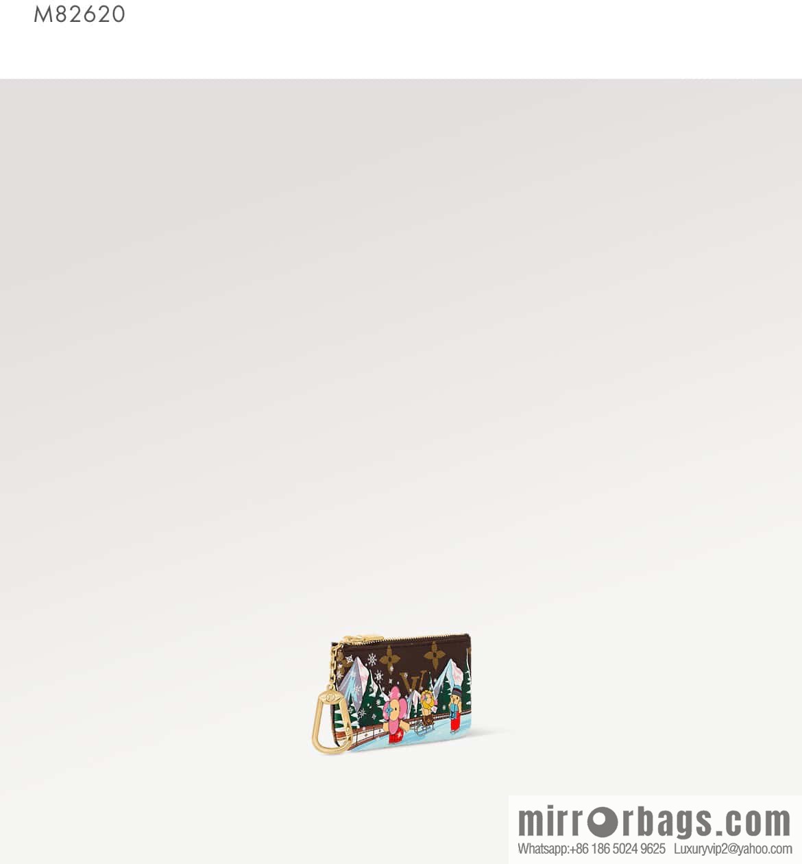 [Original order boutique] M82620 Christmas model, key bag wallet series, key bag 2023 Christmas M62650 82620 silk screen
