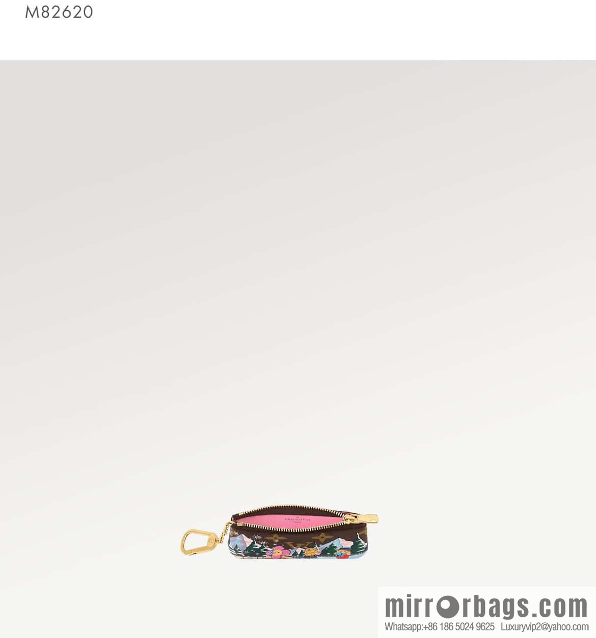 [Original order boutique] M82620 Christmas model, key bag wallet series, key bag 2023 Christmas M62650 82620 silk screen
