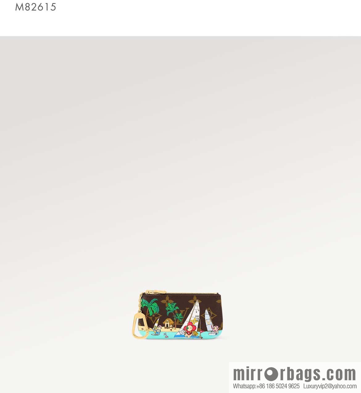[Original order boutique] M82615 Christmas model, key bag wallet series, key bag 2023 Christmas M62650 82620 silk screen key bag