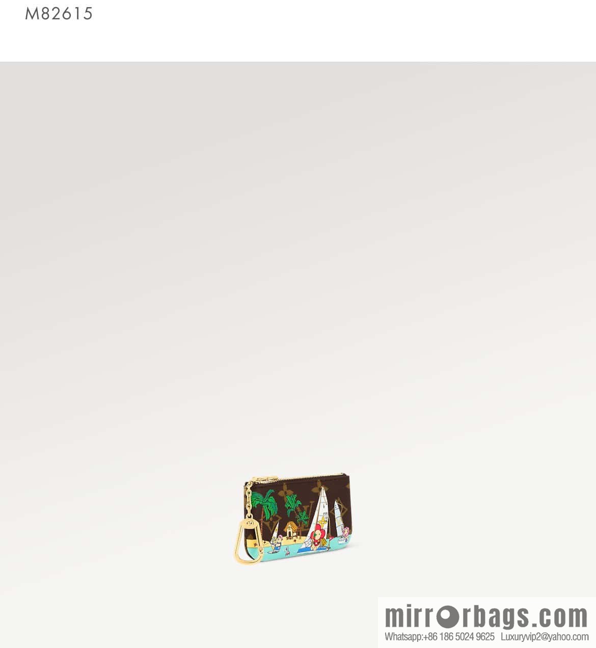 [Original order boutique] M82615 Christmas model, key bag wallet series, key bag 2023 Christmas M62650 82620 silk screen key bag