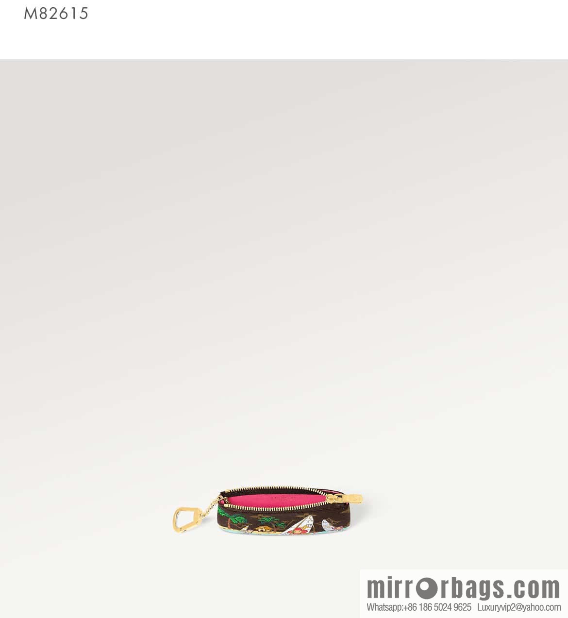 [Original order boutique] M82615 Christmas model, key bag wallet series, key bag 2023 Christmas M62650 82620 silk screen key bag