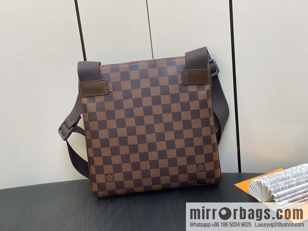 [Original order boutique] N51127 coffee grid, medieval men's bag messenger bag series