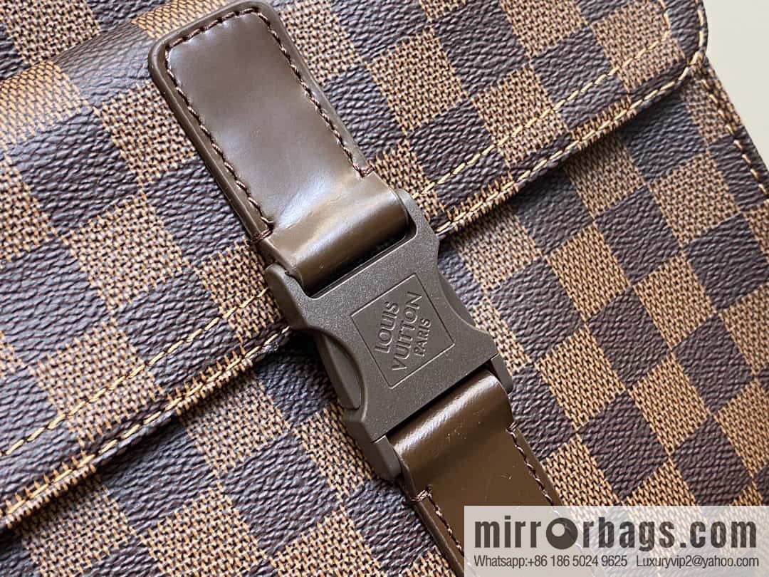 [Original order boutique] N51127 coffee grid, medieval men's bag messenger bag series