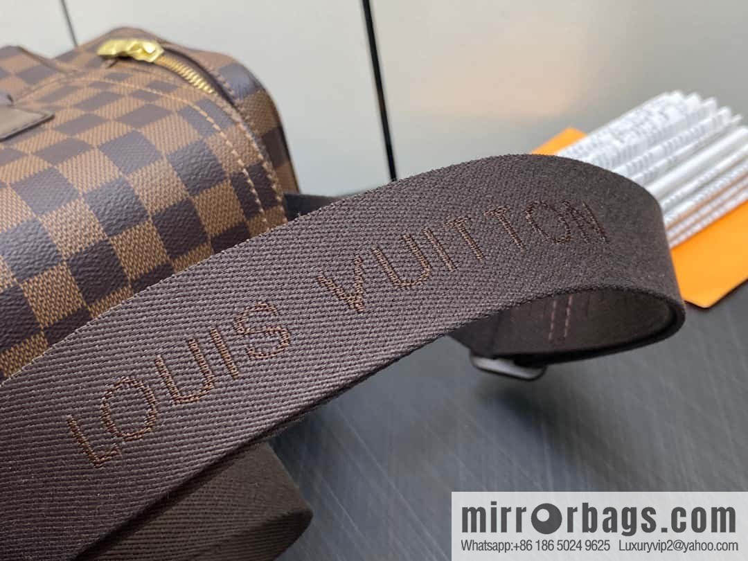 [Original order boutique] N51126 coffee grid, medieval men's bag messenger bag series, medieval camera bag