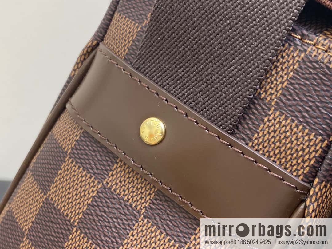 [Original order boutique] N51125 coffee grid, medieval men's bag messenger bag series, medieval messenger bag