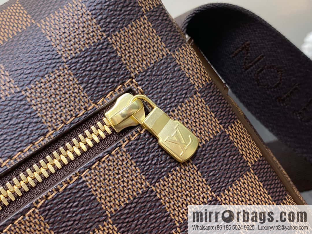 [Original order boutique] N51125 coffee grid, medieval men's bag messenger bag series, medieval messenger bag