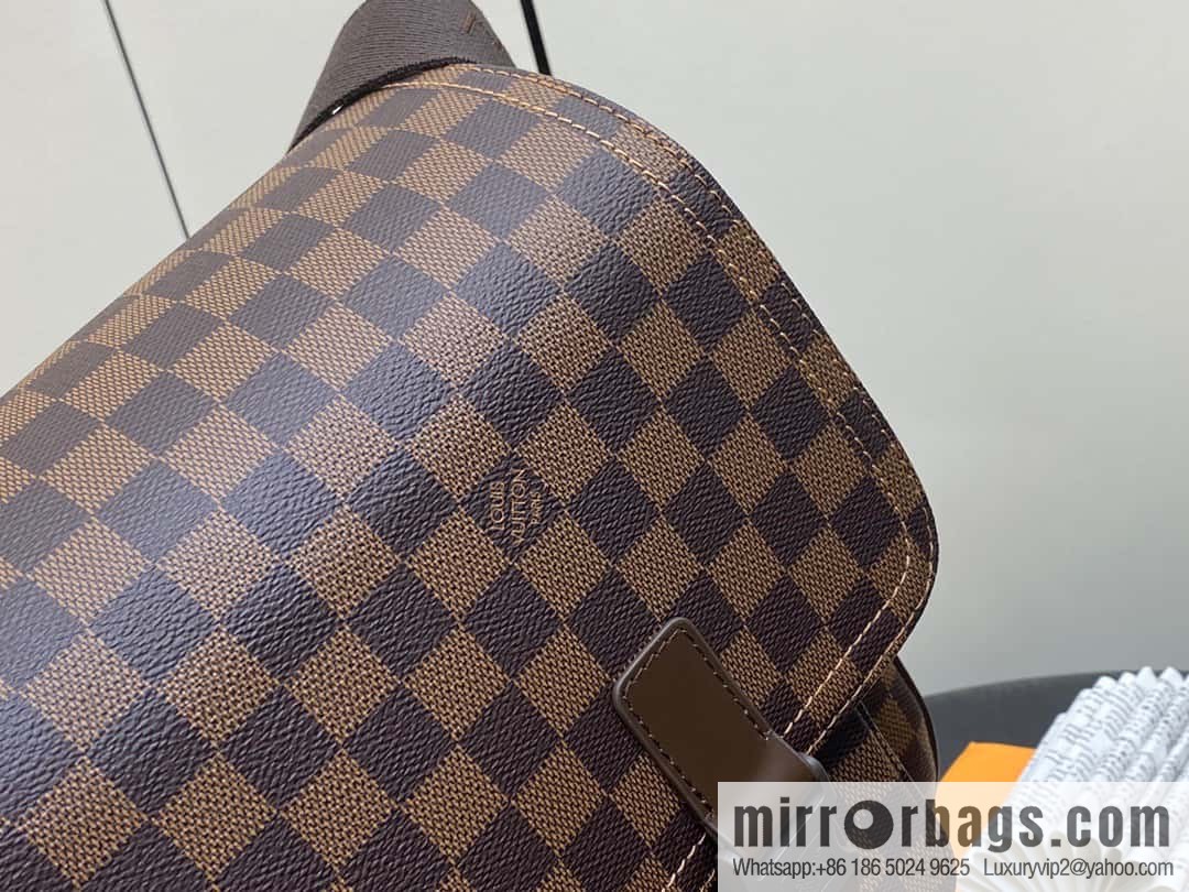 [Original order boutique] N51125 coffee grid, medieval men's bag messenger bag series, medieval messenger bag