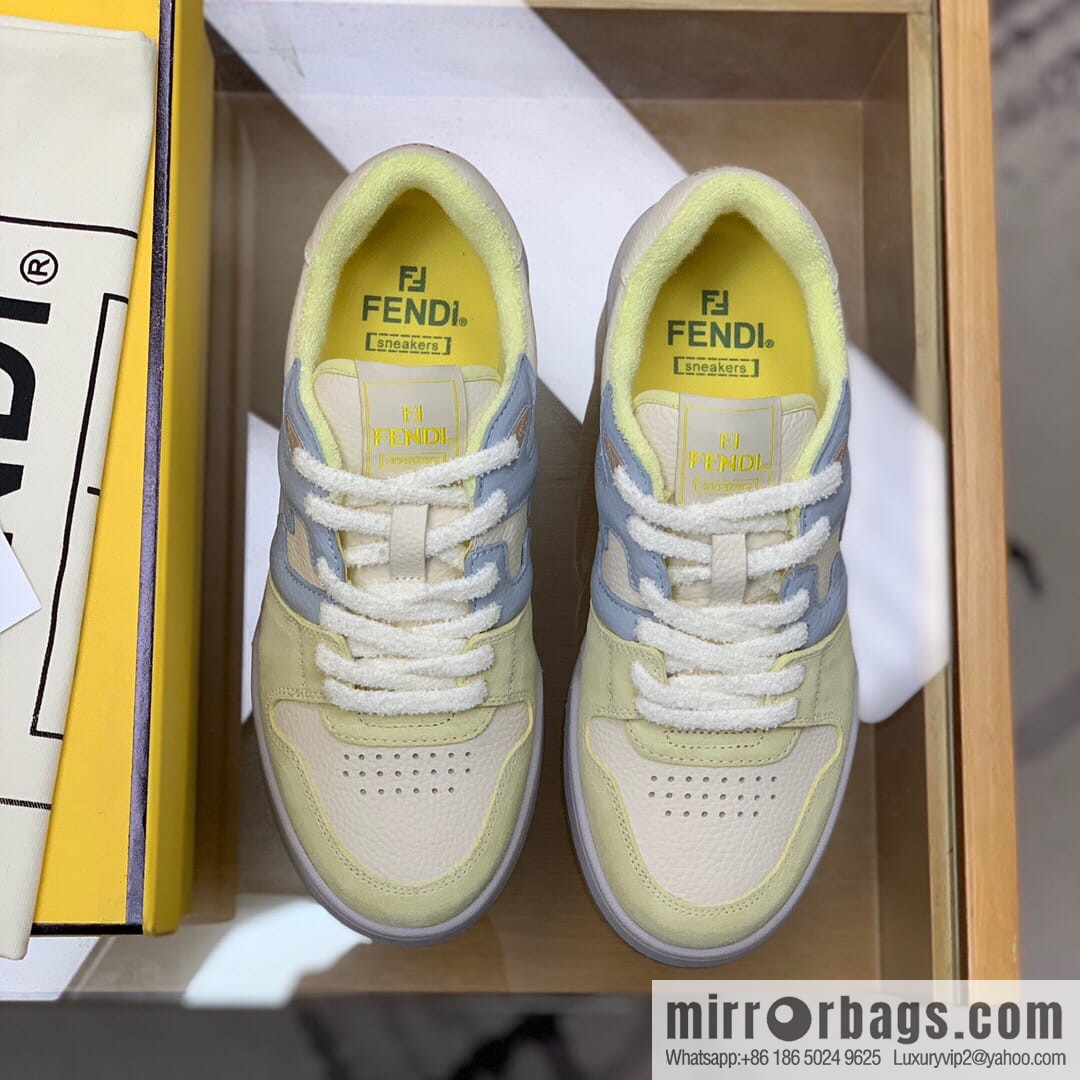 Fendi in white and blue leather His & Hers Vintage sneakers