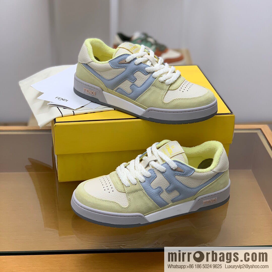Fendi in white and blue leather His & Hers Vintage sneakers