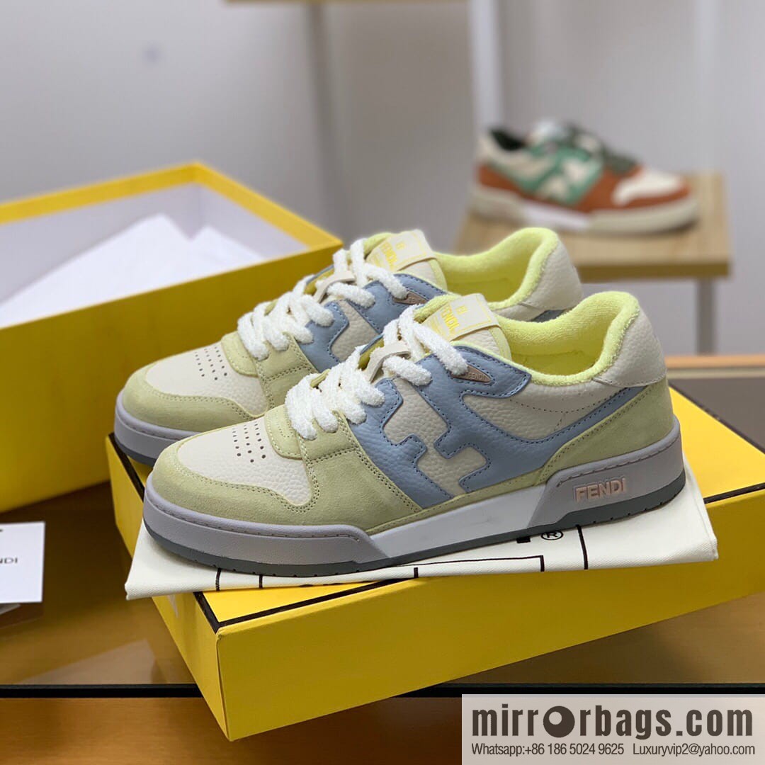 Fendi in white and blue leather His & Hers Vintage sneakers