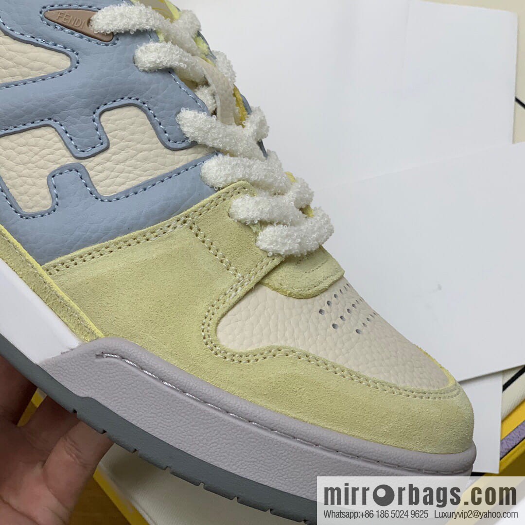 Fendi in white and blue leather His & Hers Vintage sneakers