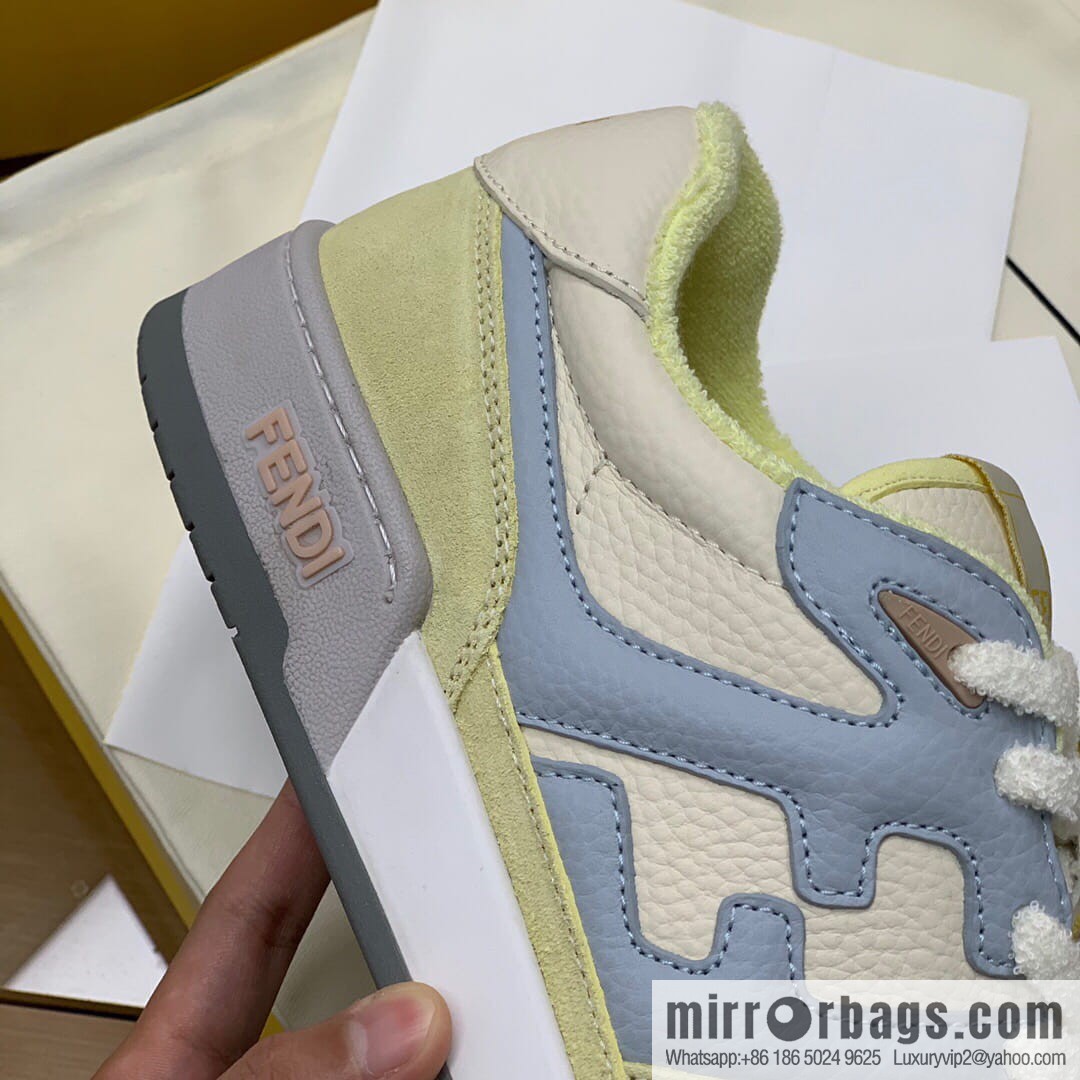 Fendi in white and blue leather His & Hers Vintage sneakers
