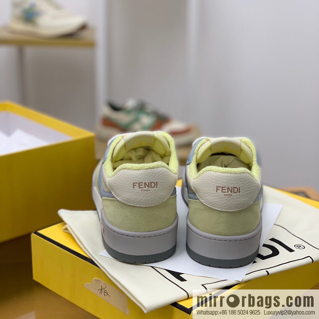 Fendi in white and blue leather His & Hers Vintage sneakers