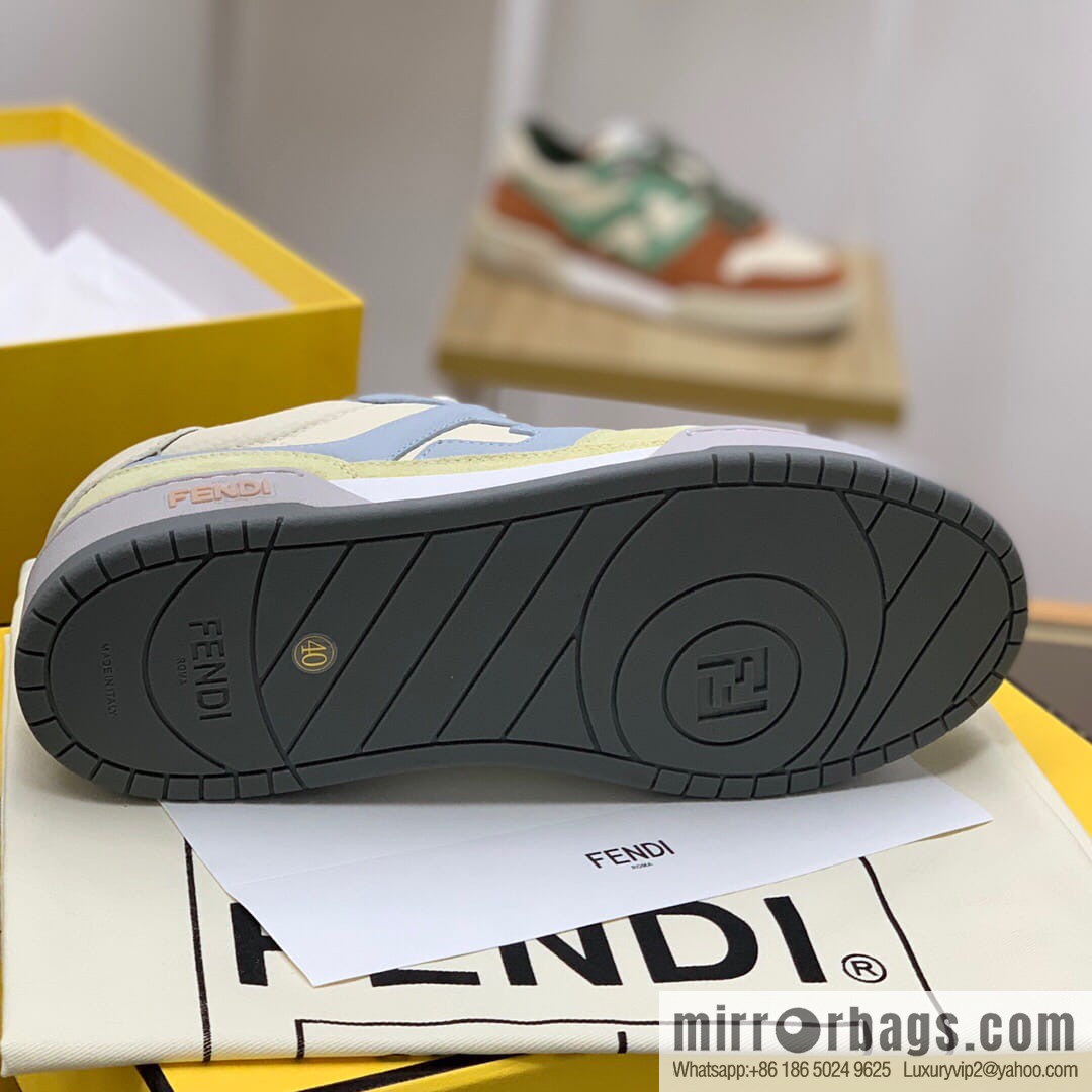 Fendi in white and blue leather His & Hers Vintage sneakers