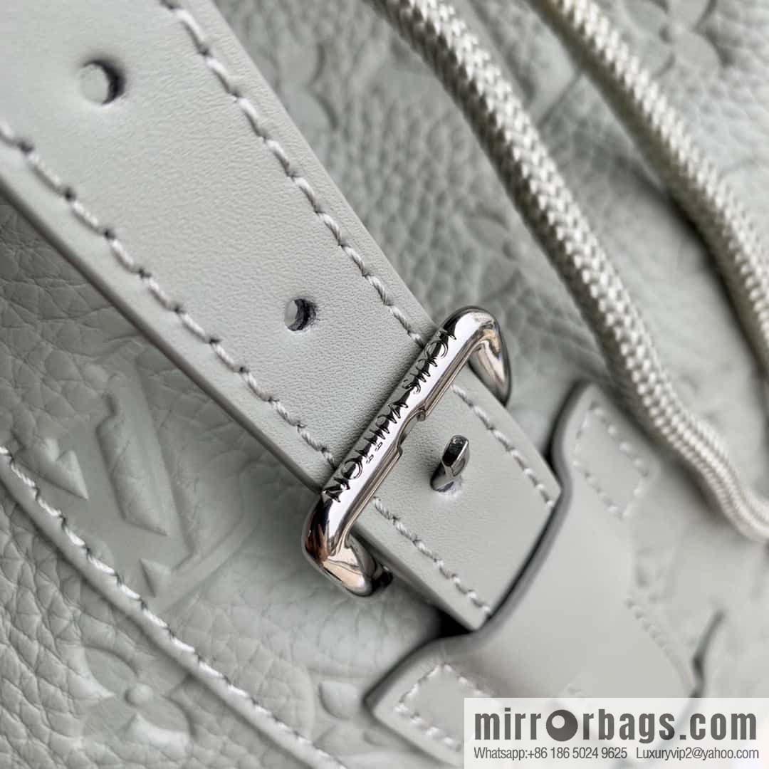 M21389 gray, full leather backpack series, the new CHRISTOPHER small backpack of the season