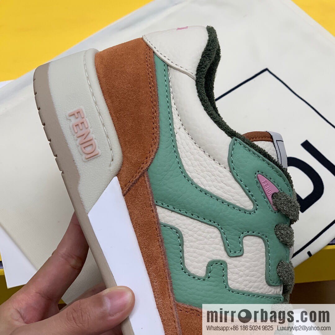 Fendi men's Vintage sneakers in white leather