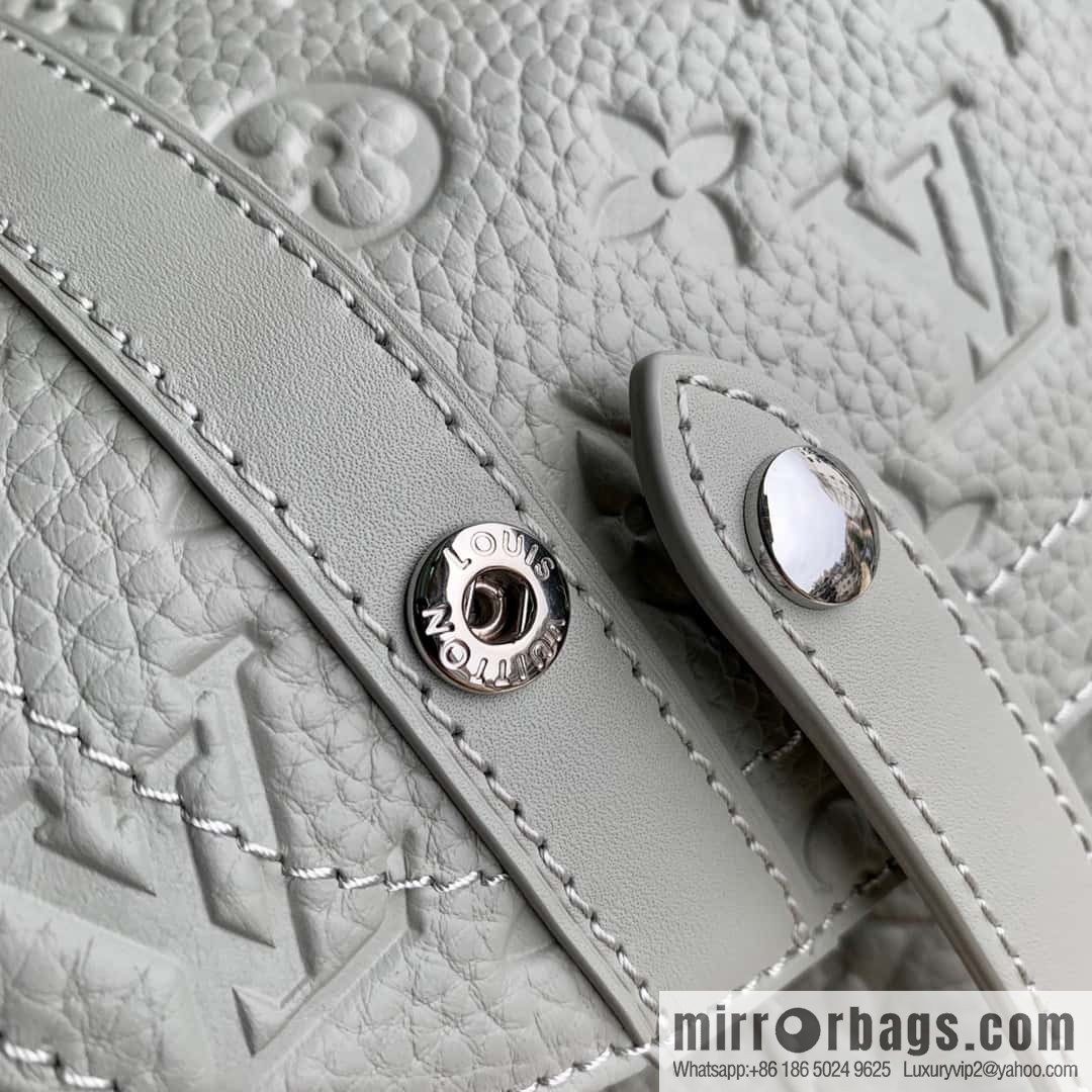 M21389 gray, full leather backpack series, the new CHRISTOPHER small backpack of the season