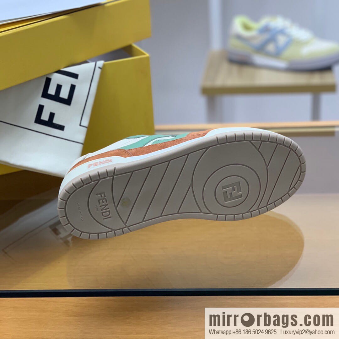 Fendi men's Vintage sneakers in white leather
