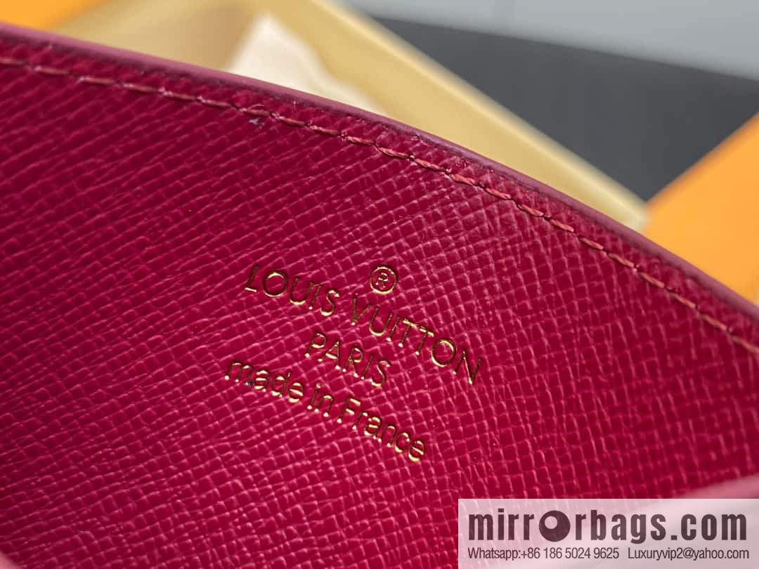 [Original single boutique] M82739 monogram fuchsia card holder wallet series LV CHARMS card holder