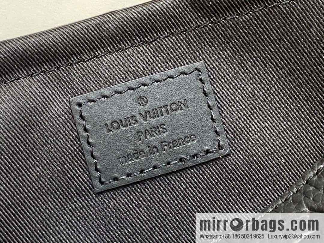[Original single boutique] M23471 black full leather men's bag messenger bag series S-Cape messenger bag