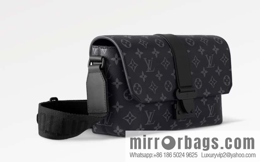 [Original order boutique] M46794 black flower, men's bag messenger bag series S-Cape messenger bag