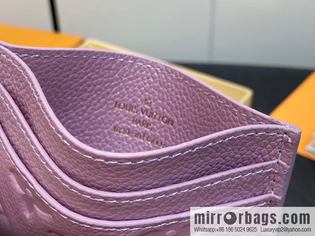 [Original order boutique] M82132 pearlescent powder full leather M82739 card holder wallet series LV CHARMS card holder