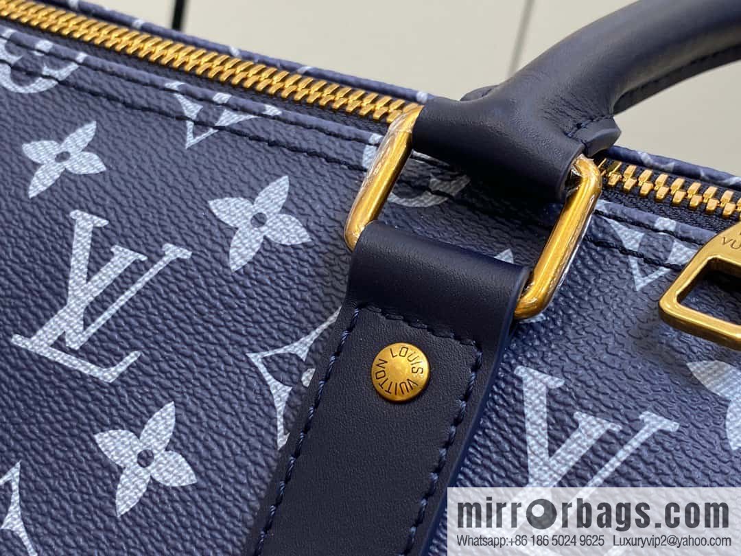 [Original order boutique] M23773 blue flame, men's bag pillow bag series KEEPALL 50 travel bag