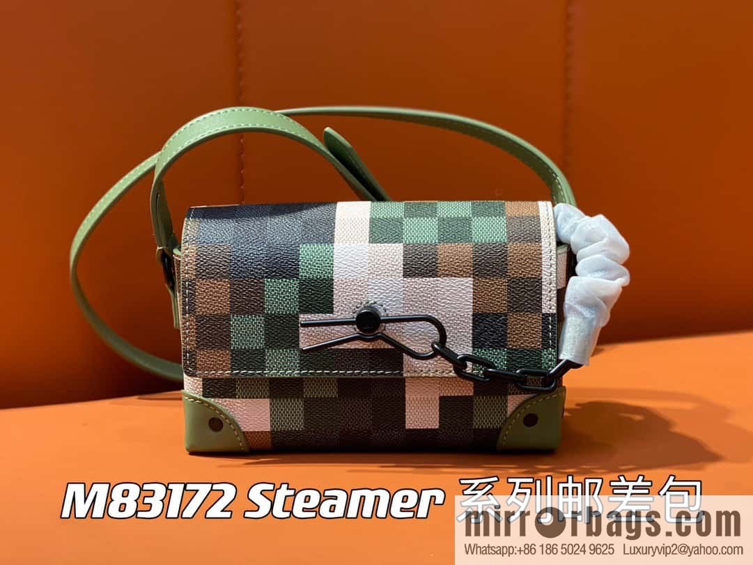 [Original order boutique] M83172 camouflage plaid mailman bag series, the new Steamer series mailman bag M81783 is the New Classics series